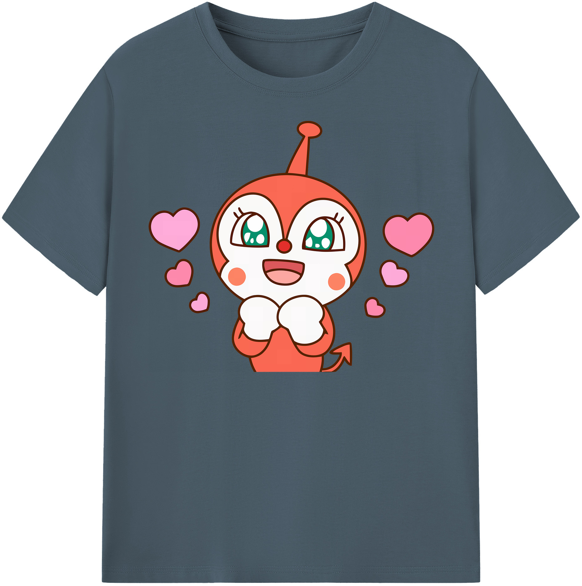 （画像用） アンパンマン Anpanman 綿100％半袖Tシャツ（フロントプリント）